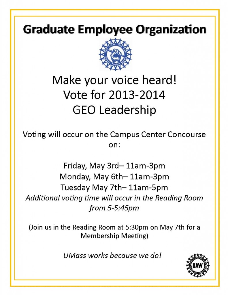 GEO Voting Announcement